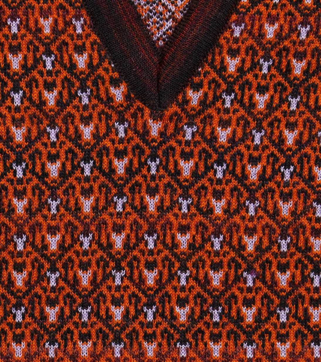 Patterned wool-blend vest | Paade Mode