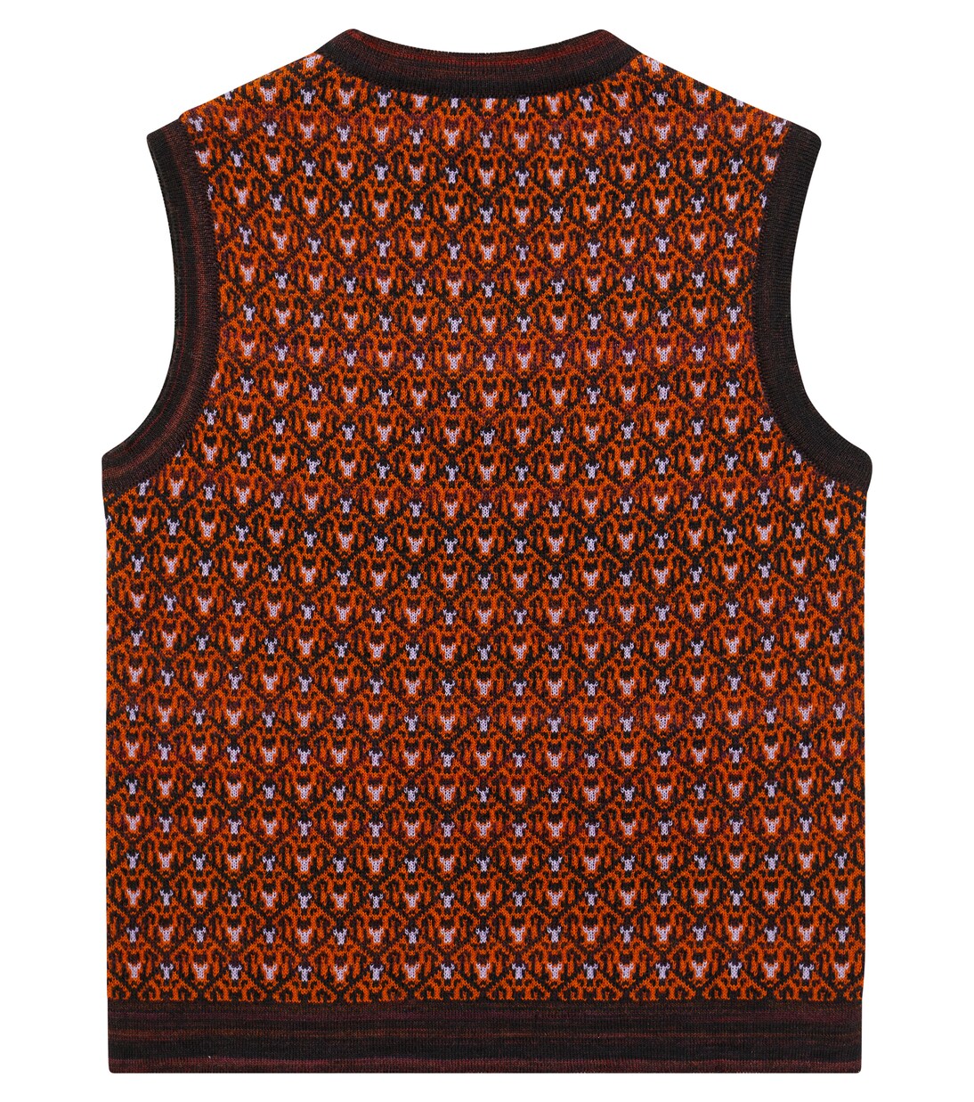 Patterned wool-blend vest | Paade Mode