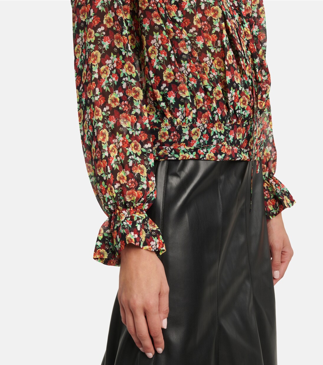 Floral silk blouse | Victoria Beckham