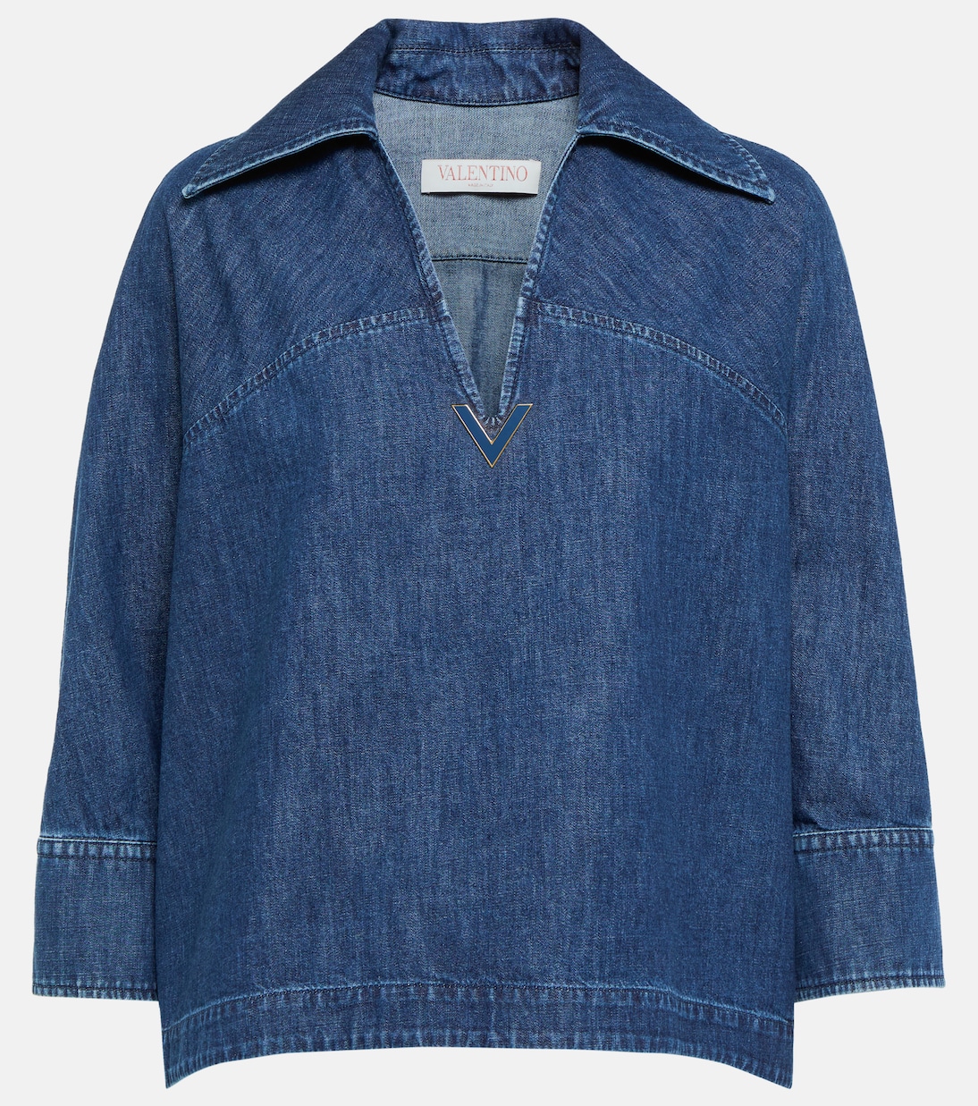 Top aus Denim | Valentino