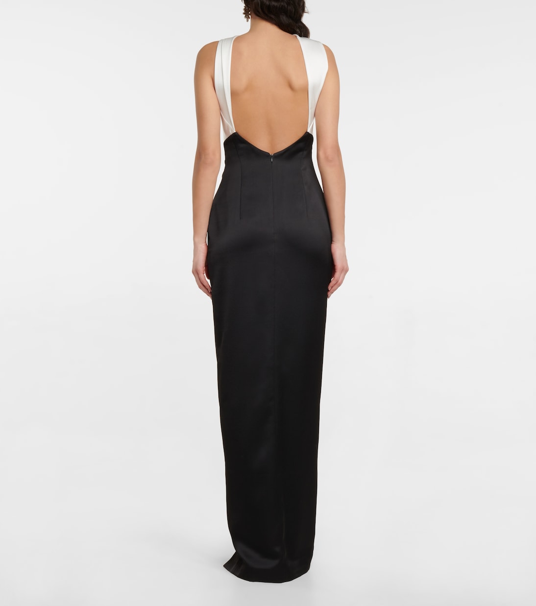 Robe longue en satin | Rasario
