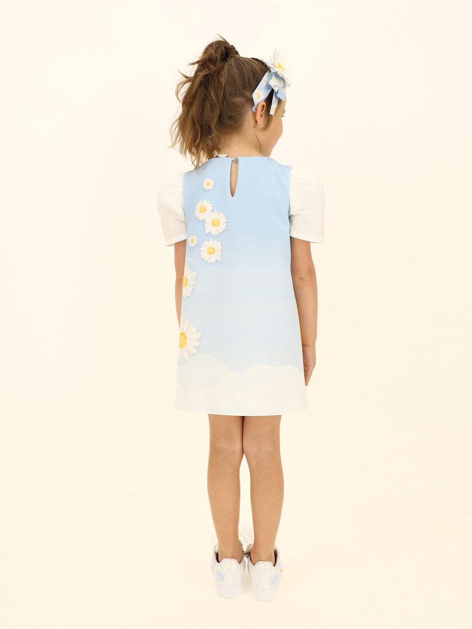 Printed crêpe dress | Monnalisa