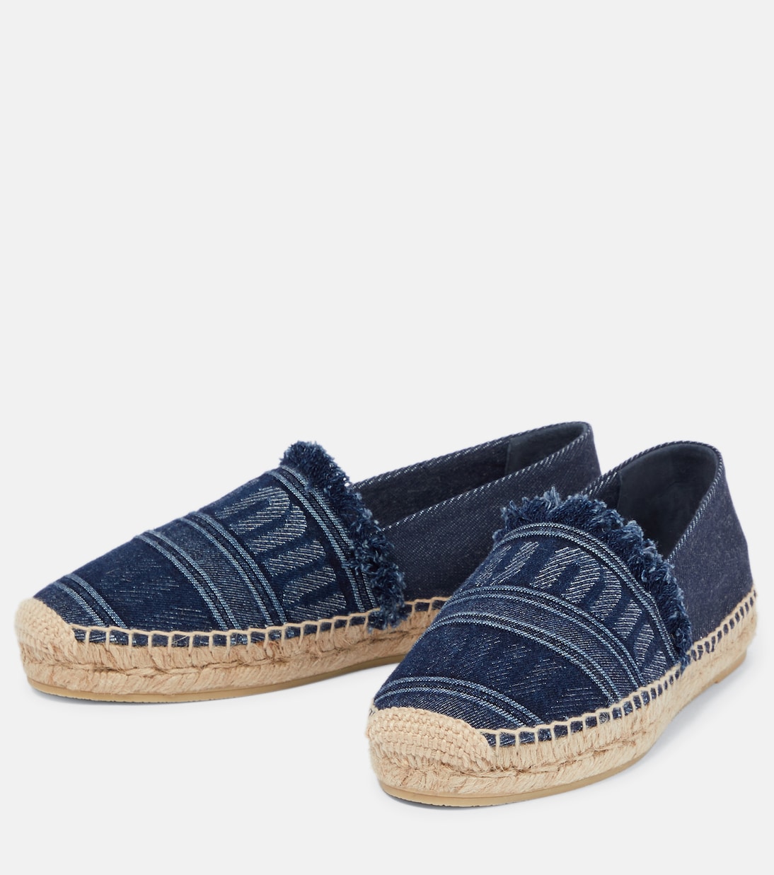 Espadrillas in denim con logo | Miu Miu