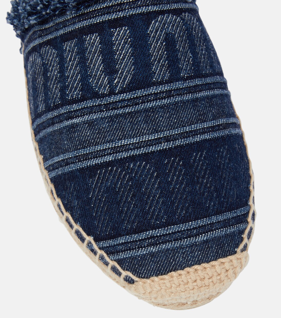 Espadrillas in denim con logo | Miu Miu