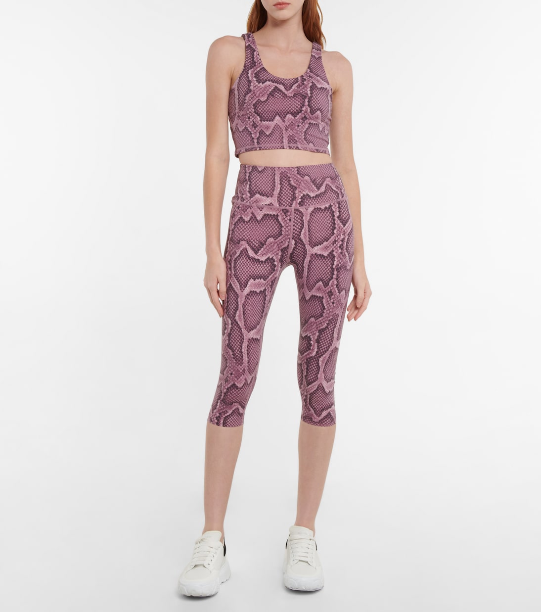 Snake-print cropped leggings | Varley