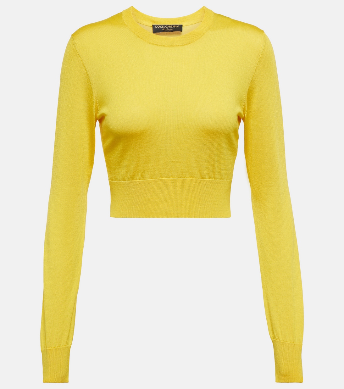 Crop top de seda | Dolce&Gabbana