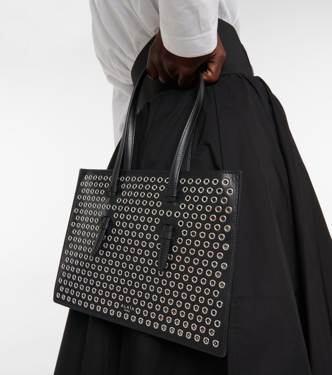 Tote Mina Small aus perforiertem Leder | Alaïa