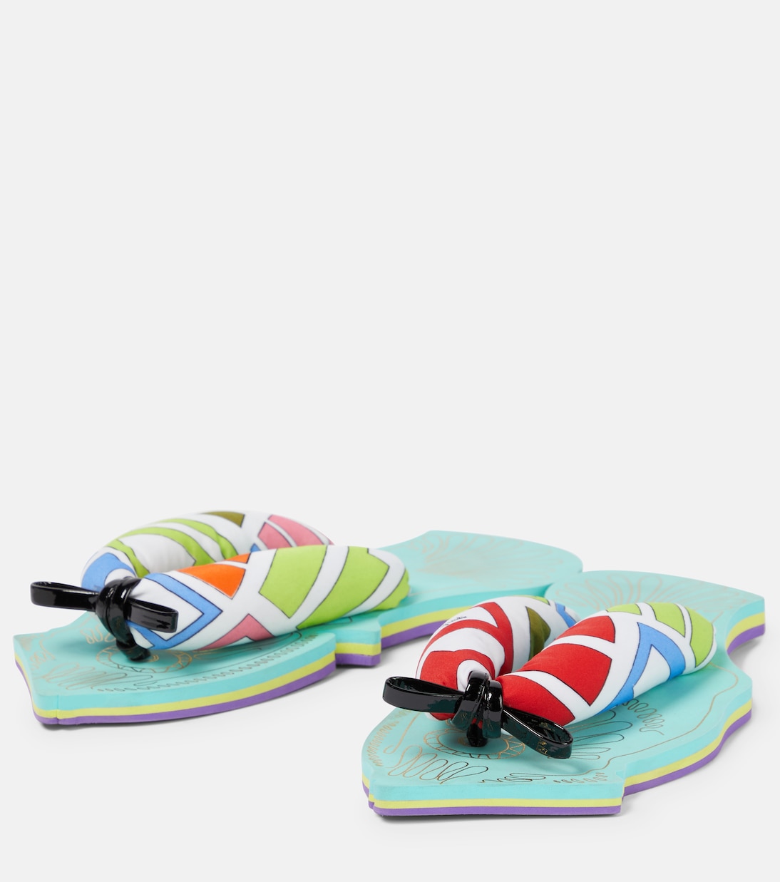 Fish-shaped flat thong sandals | Pucci