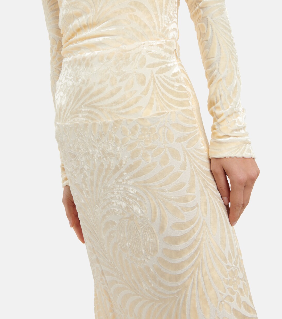 Jupe midi en jacquard | Jil Sander