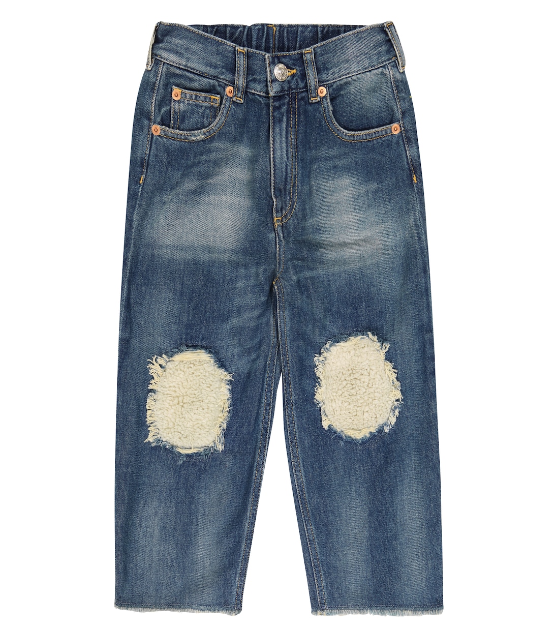 Jeans a gamba larga e vita alta | MM6 Maison Margiela Kids