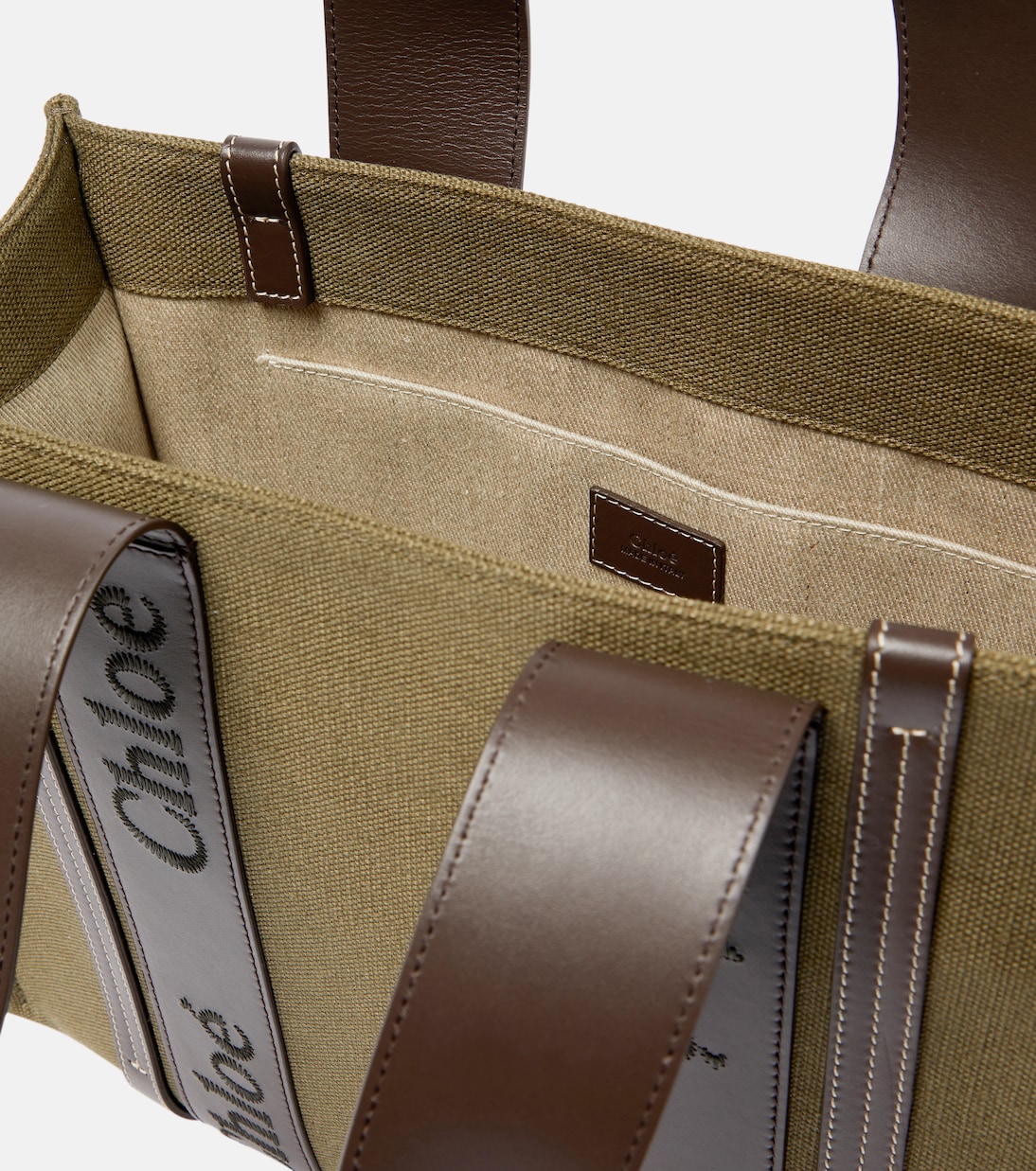 Cabas Woody Medium en lin | Chloé