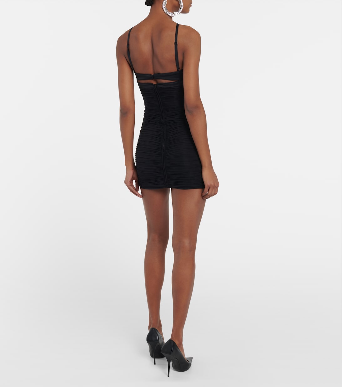 Crossover ruched minidress | Mugler