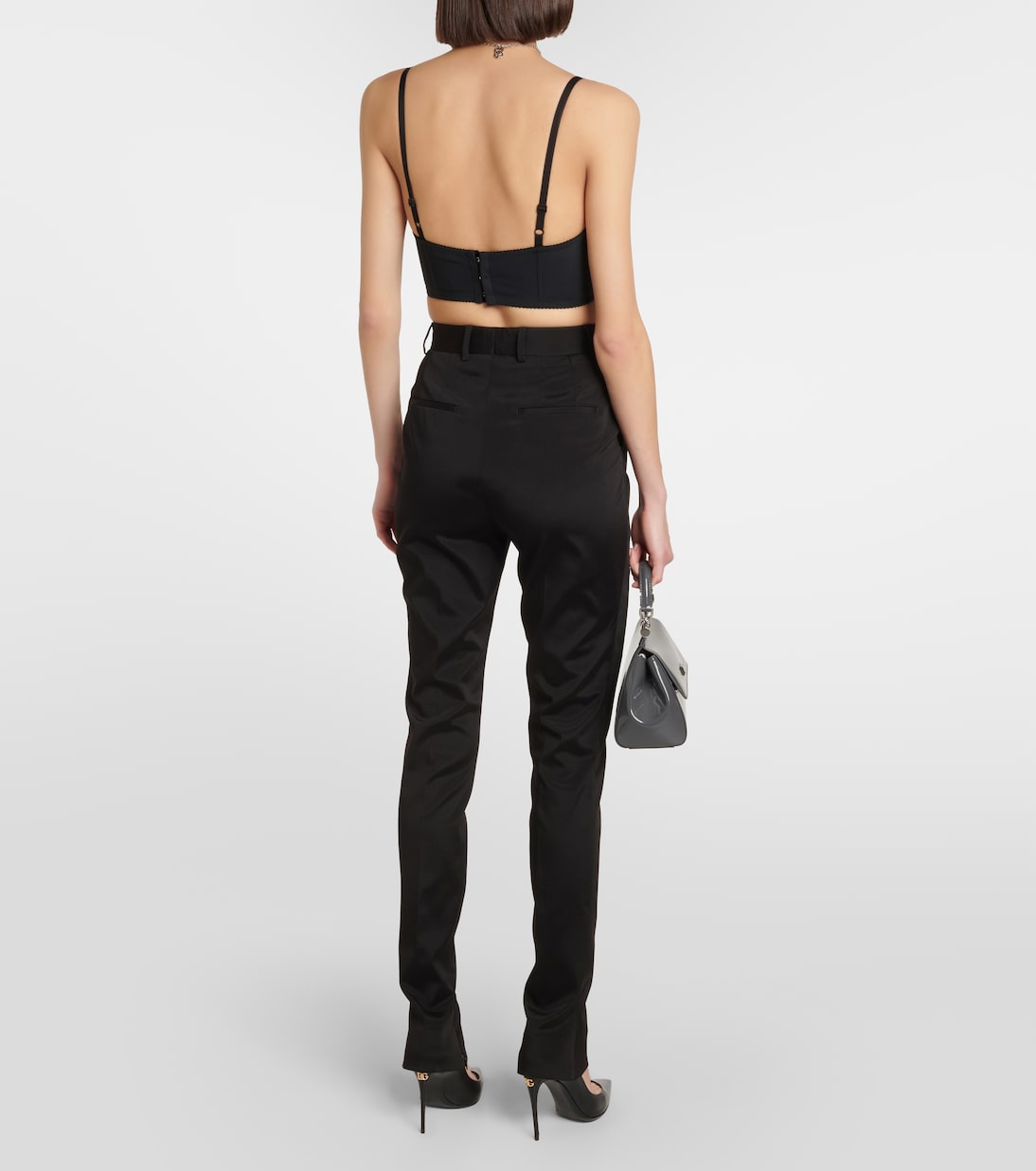 x Kim - Pantaloni slim a vita alta | Dolce&Gabbana