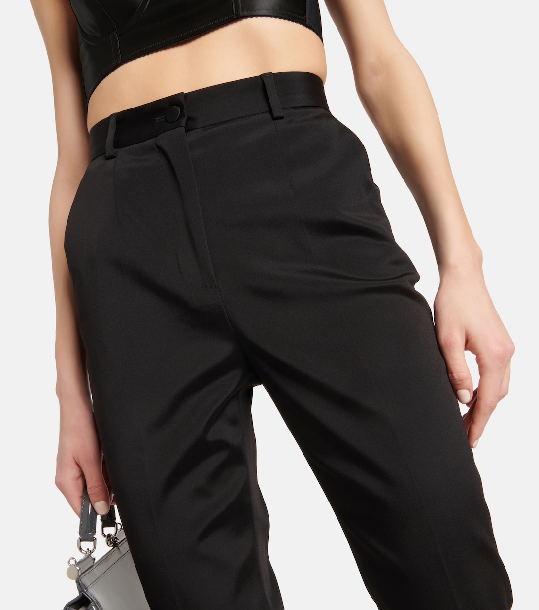 x Kim - Pantaloni slim a vita alta | Dolce&Gabbana
