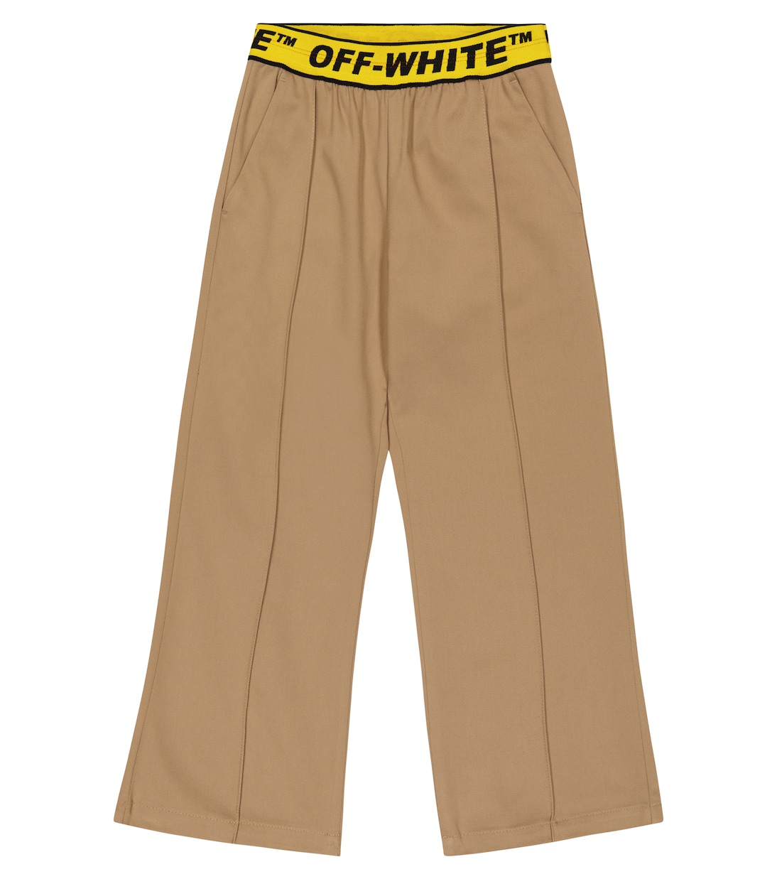 Logo cotton chino pants | Off-White Kids