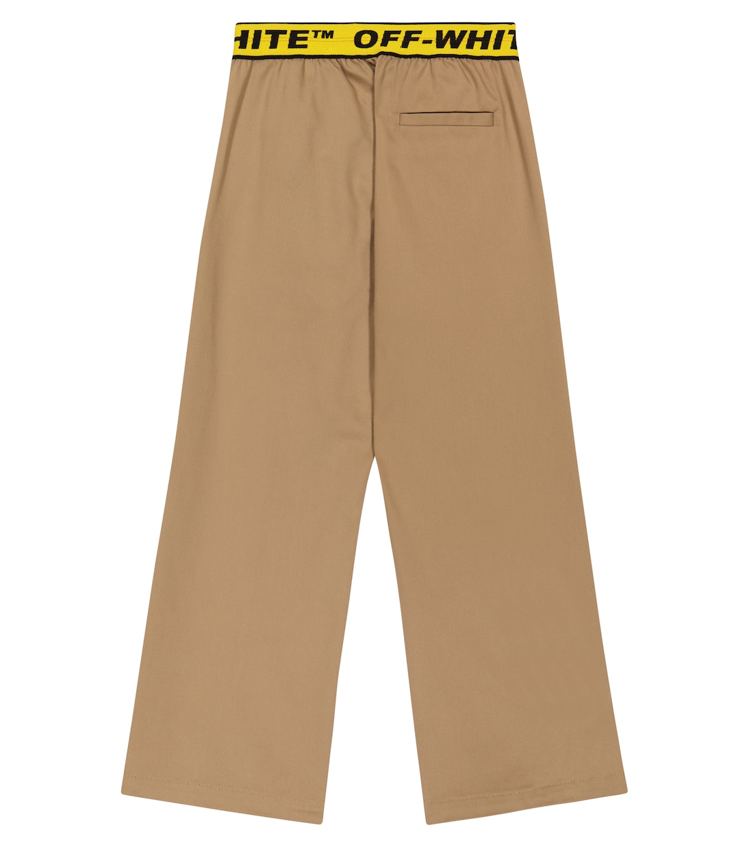 Logo cotton chino pants | Off-White Kids