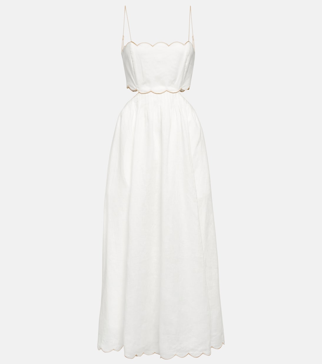 Abito midi Jude in lino con cut-out | Zimmermann