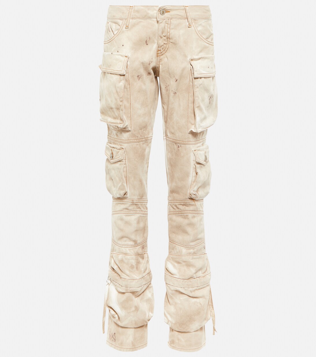 Essie denim cargo pants in grey - The Attico | Mytheresa