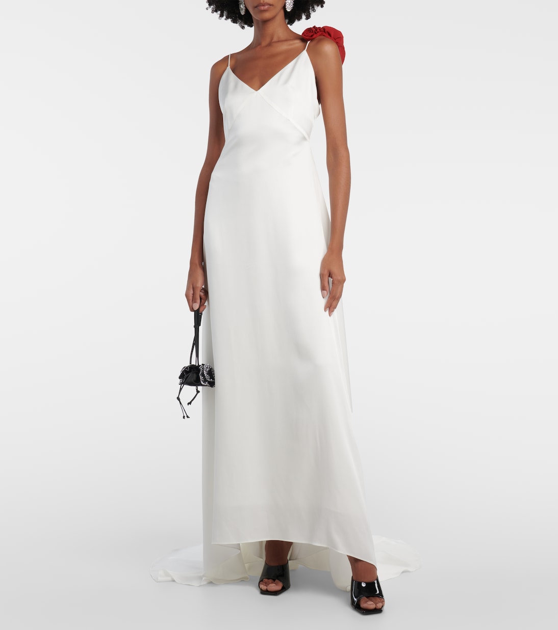Rosette embellished slip gown | Magda Butrym