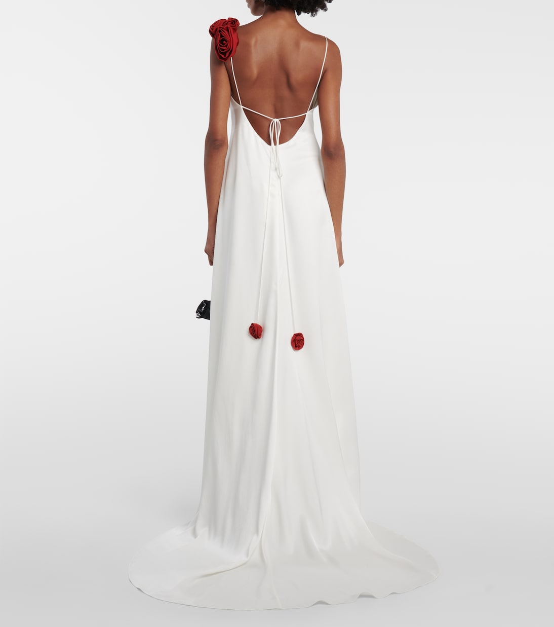 Rosette embellished slip gown | Magda Butrym