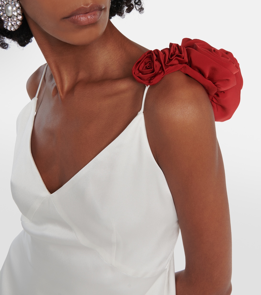 Rosette embellished slip gown | Magda Butrym