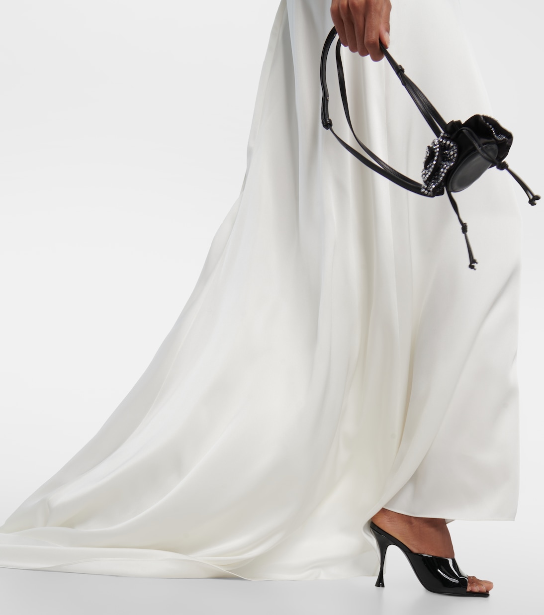 Rosette embellished slip gown | Magda Butrym