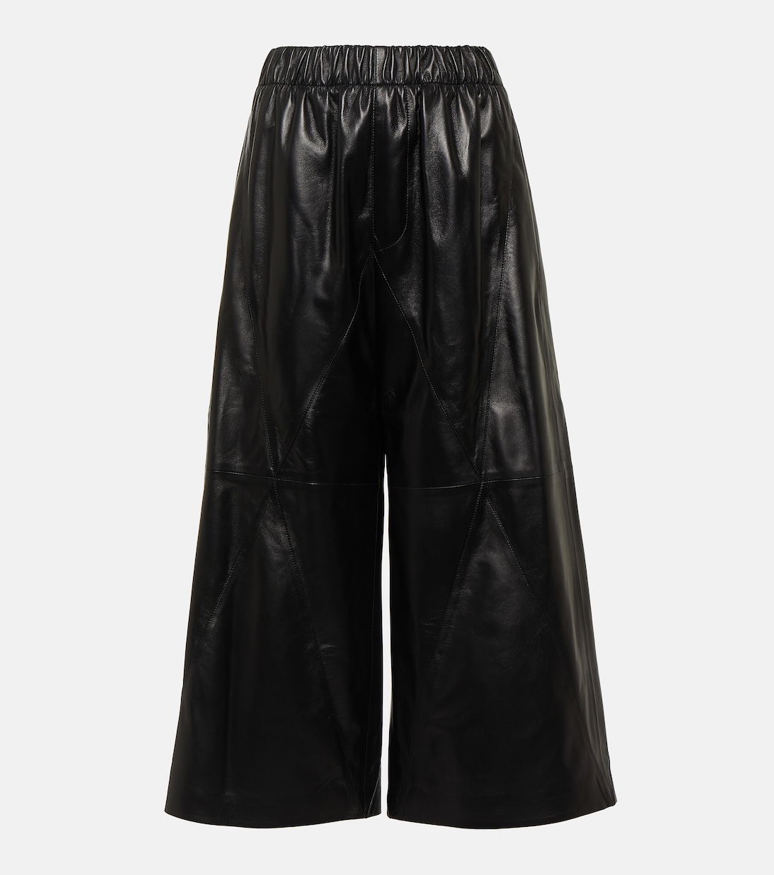 High-Rise Culottes aus Leder | Loewe