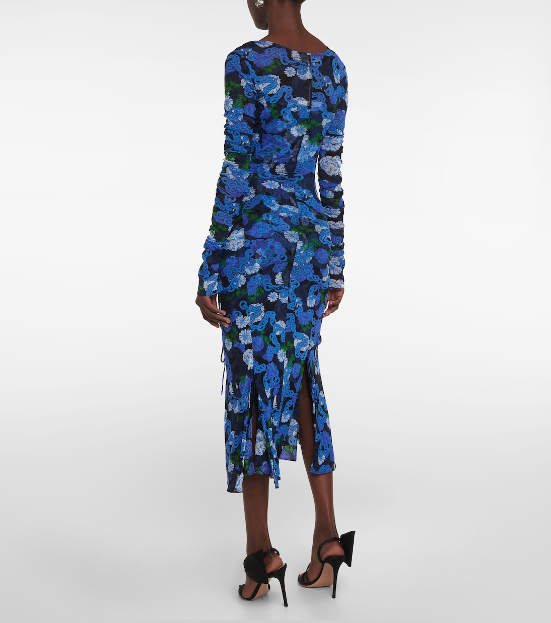 Bedrucktes Midikleid Corinne aus Mesh | Diane von Furstenberg