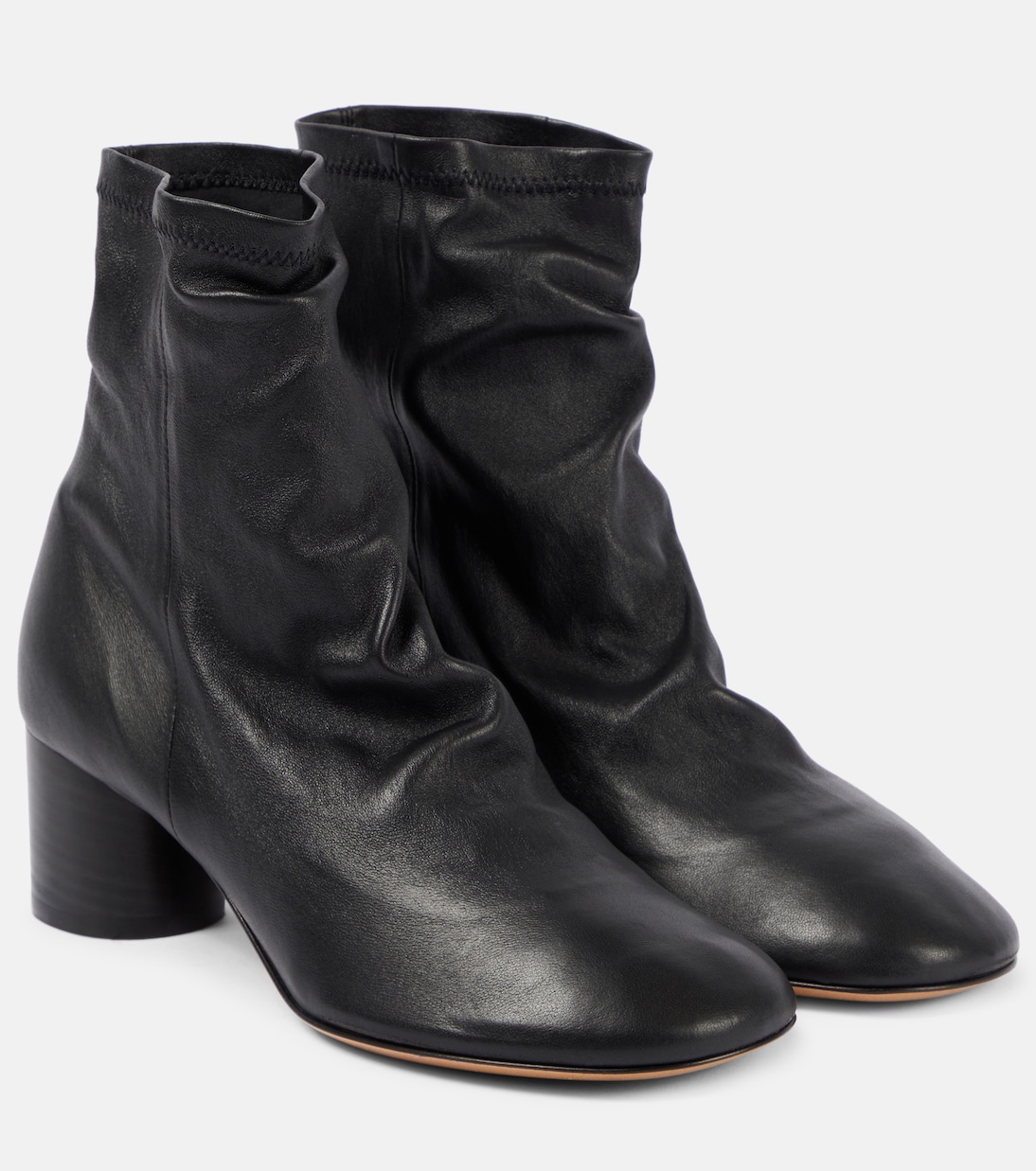 Laeden leather ankle boots in black Isabel Marant Mytheresa
