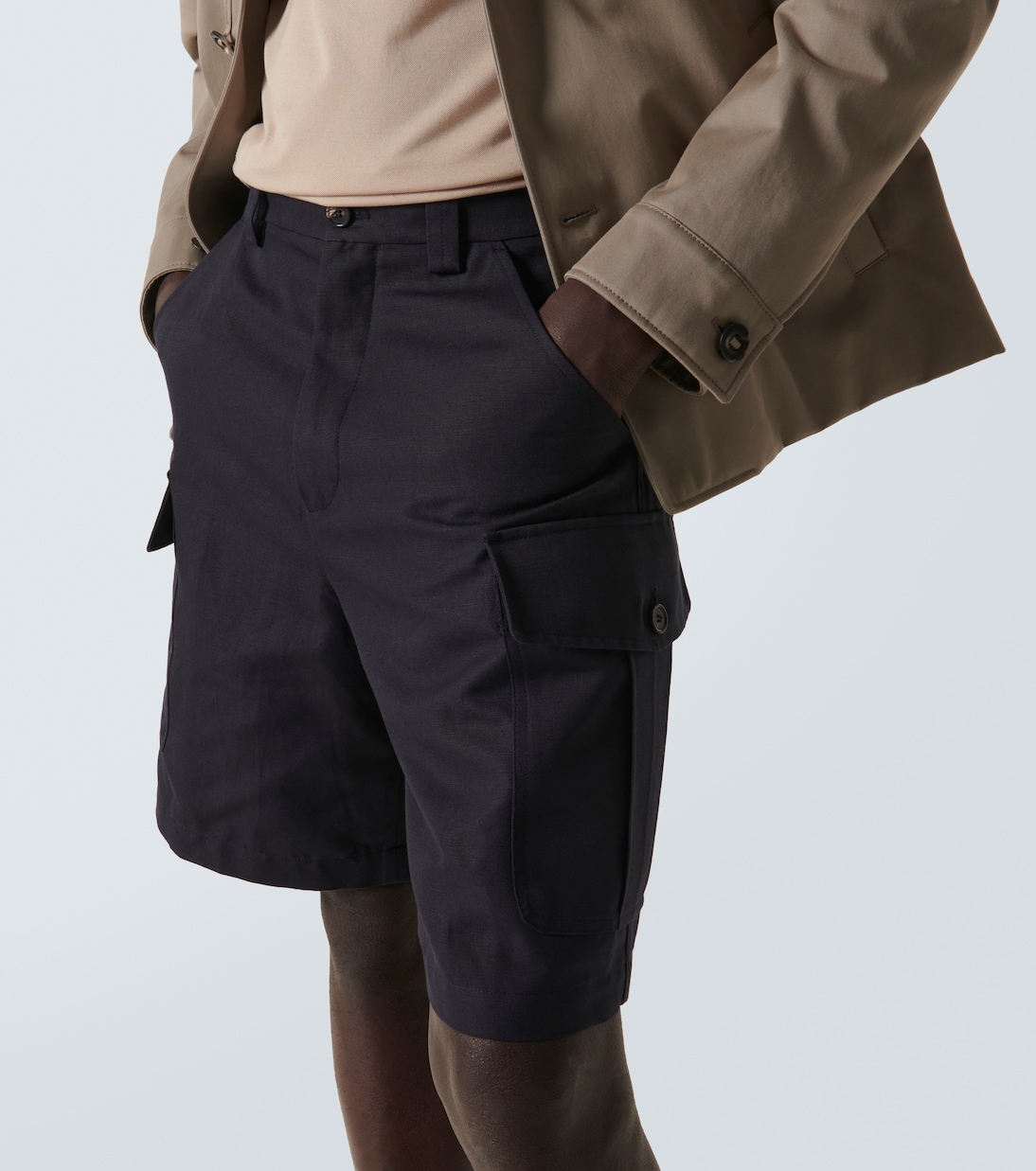 Bermuda-Shorts Bizen aus Baumwolle und Leinen | Loro Piana