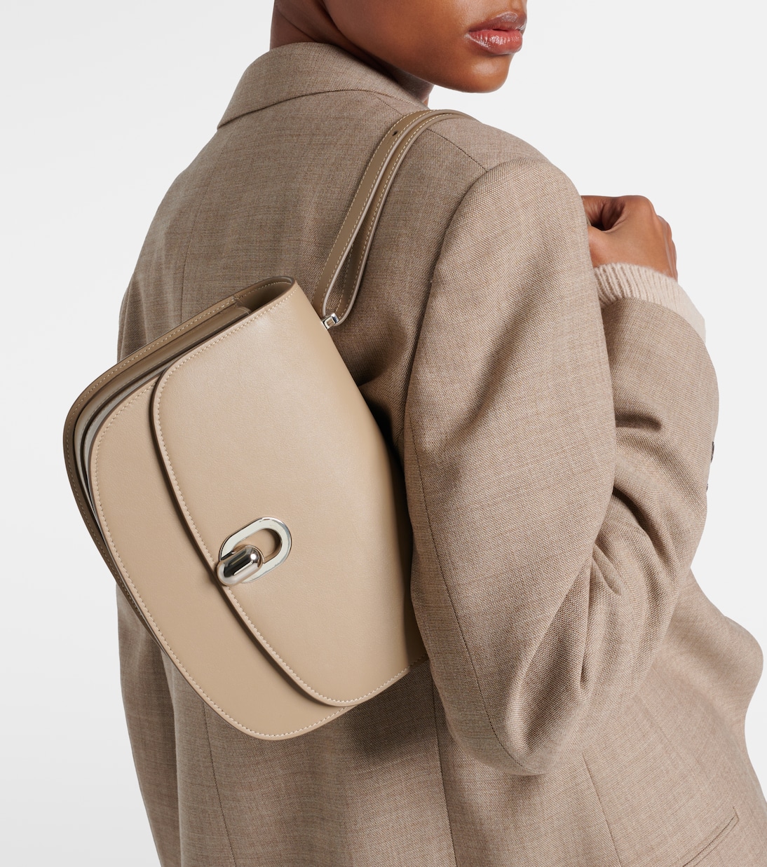 Schultertasche Tondo 22 aus Leder | Savette