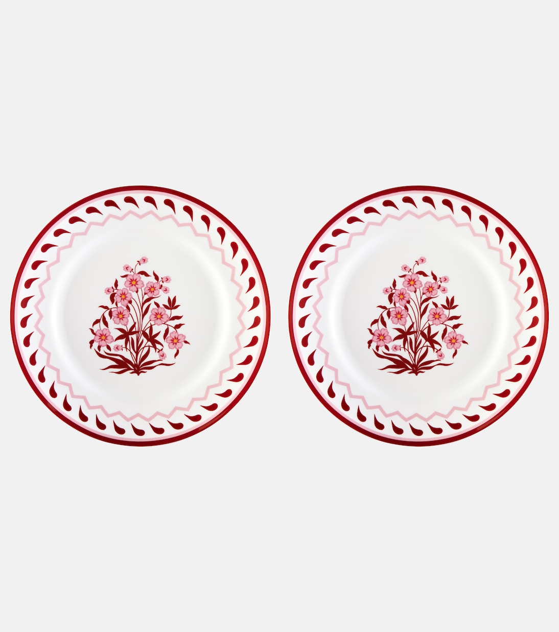 Jaipur set of 2 dinner plates | Aquazzura Casa