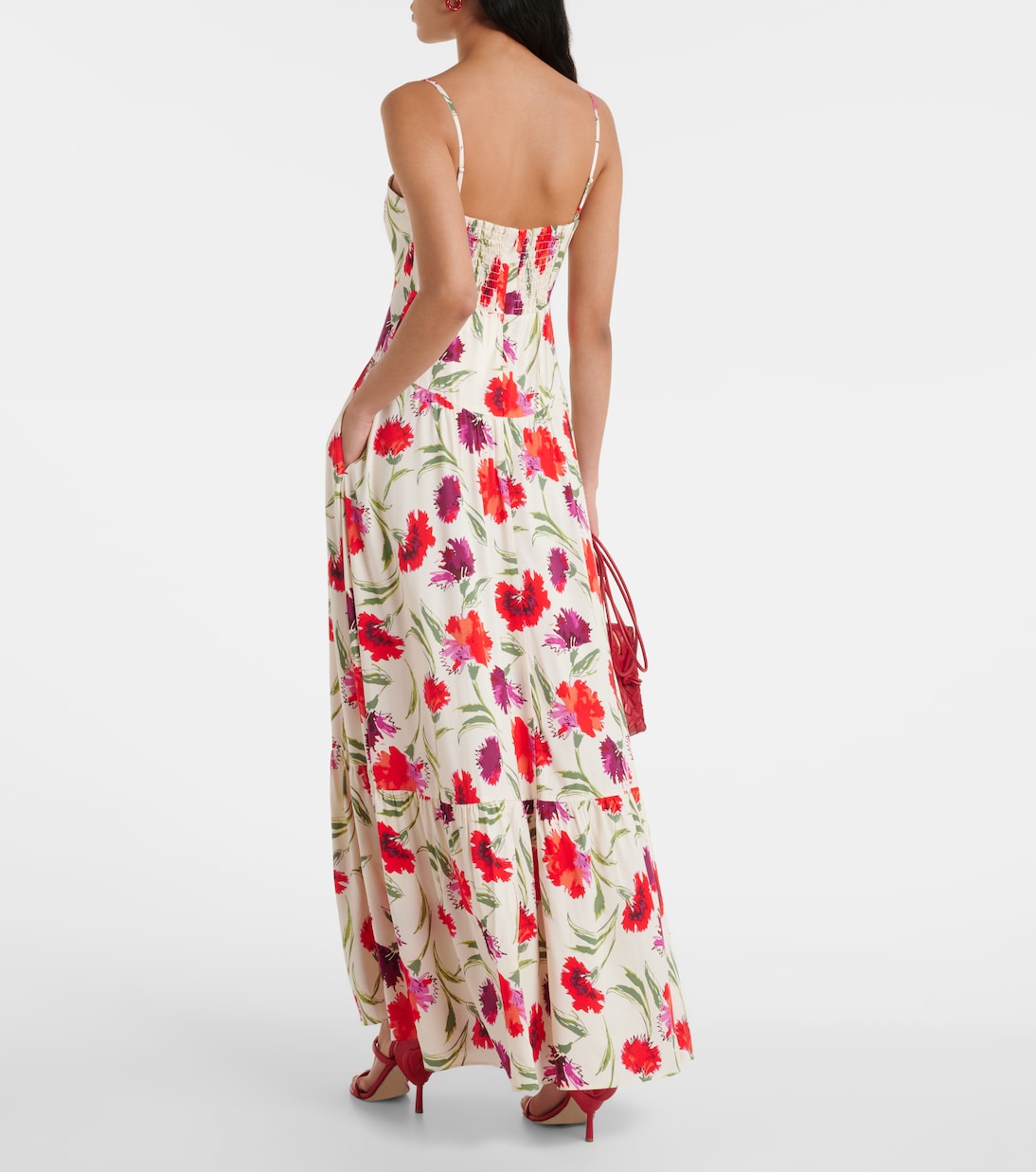 Abito lungo Etta con stampa floreale | Diane von Furstenberg