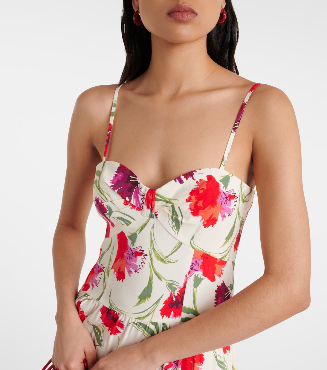 Abito lungo Etta con stampa floreale | Diane von Furstenberg