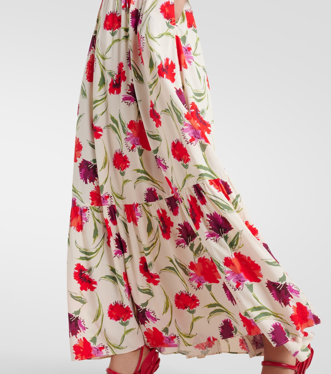 Abito lungo Etta con stampa floreale | Diane von Furstenberg
