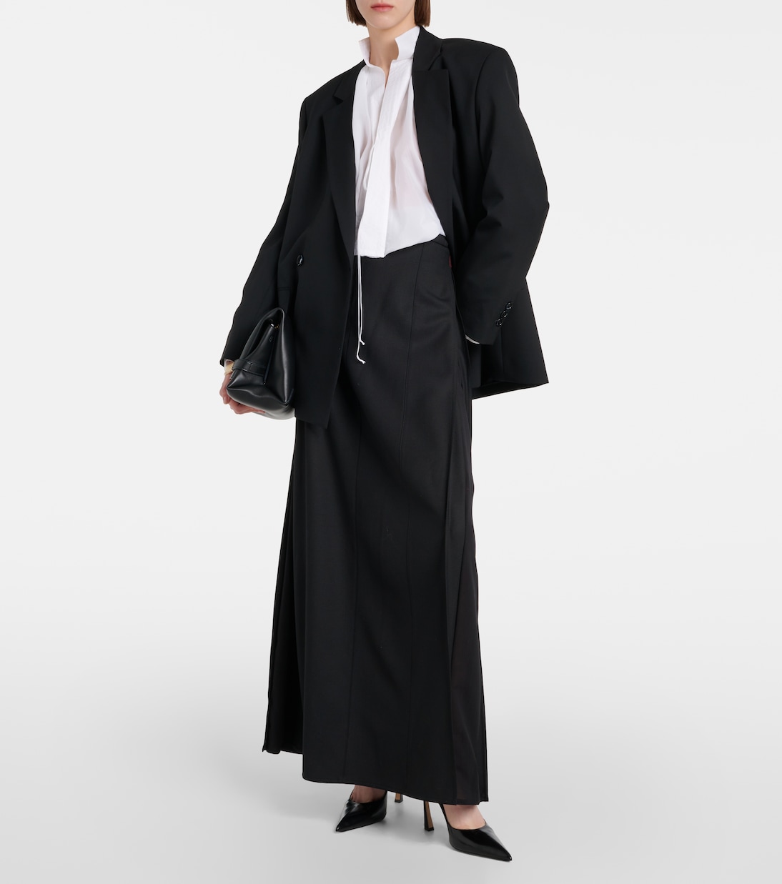Gonna lunga in misto lana | Victoria Beckham