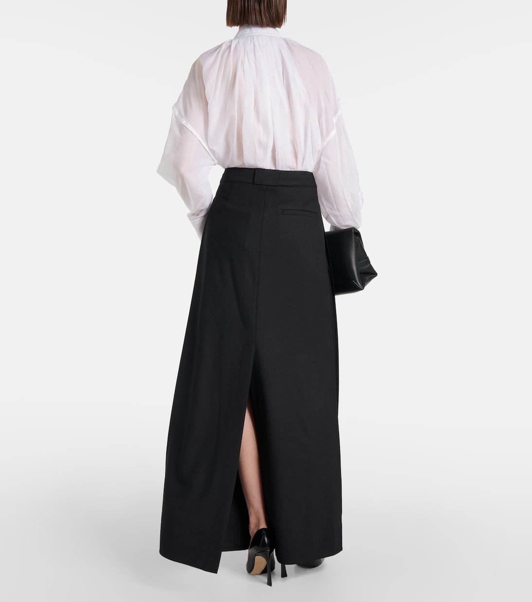 Gonna lunga in misto lana | Victoria Beckham