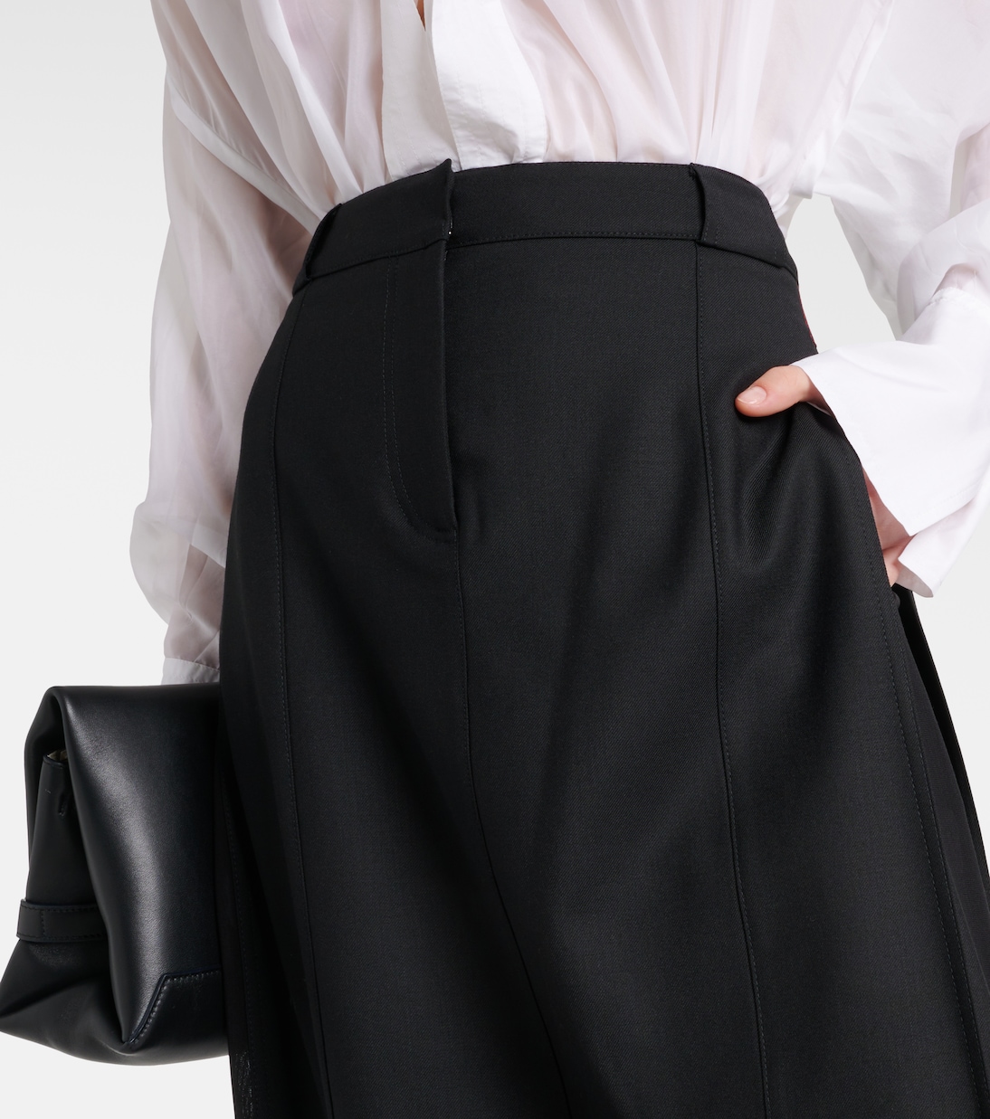 Gonna lunga in misto lana | Victoria Beckham