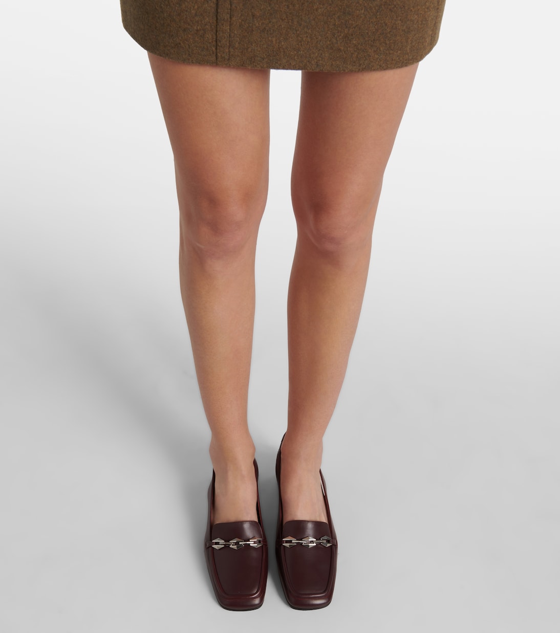 Diamond Tilda 45 leather loafer pumps | Jimmy Choo