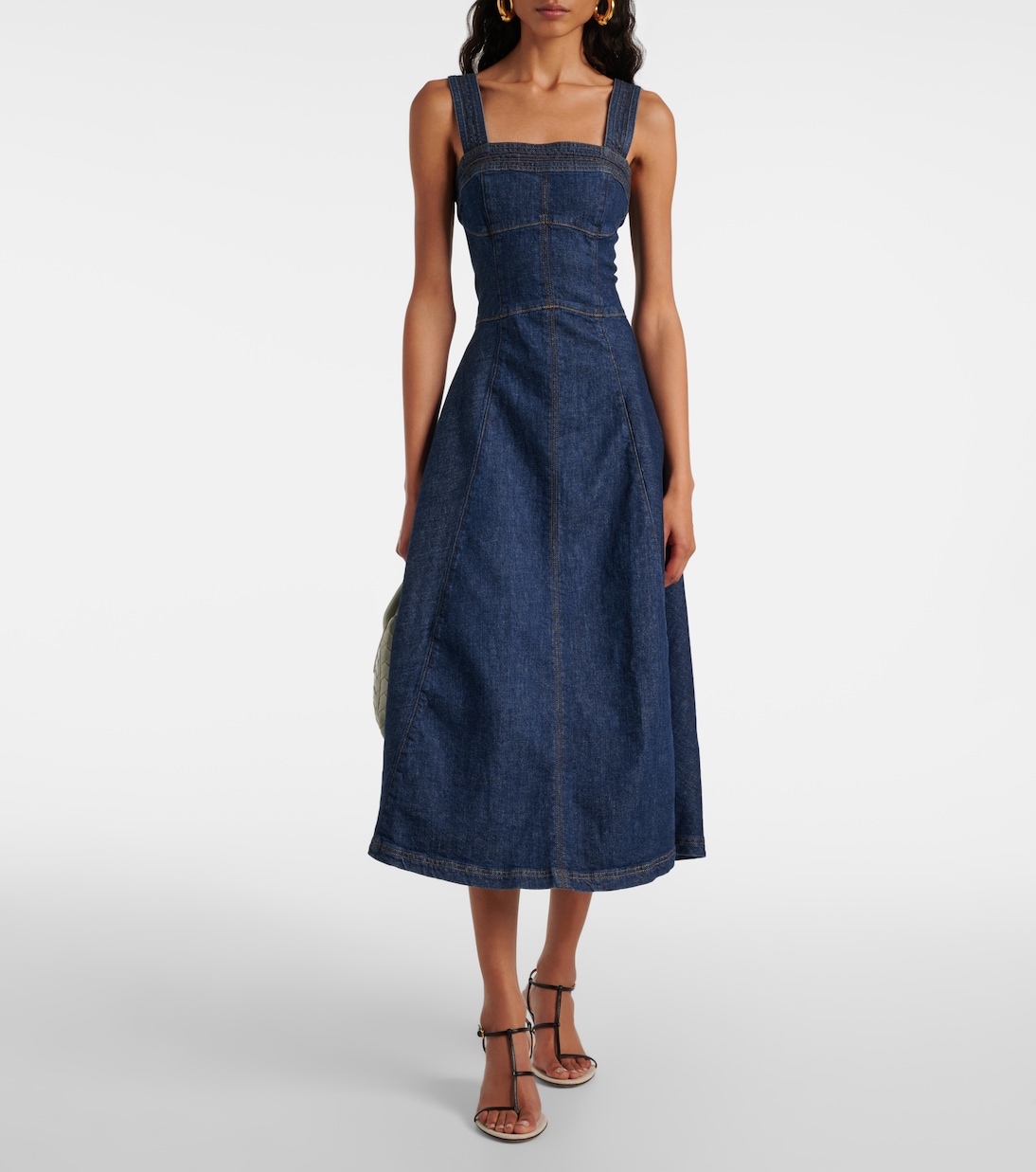 Cici denim midi dress | Simkhai