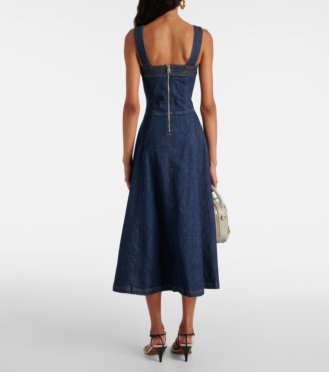 Cici denim midi dress | Simkhai