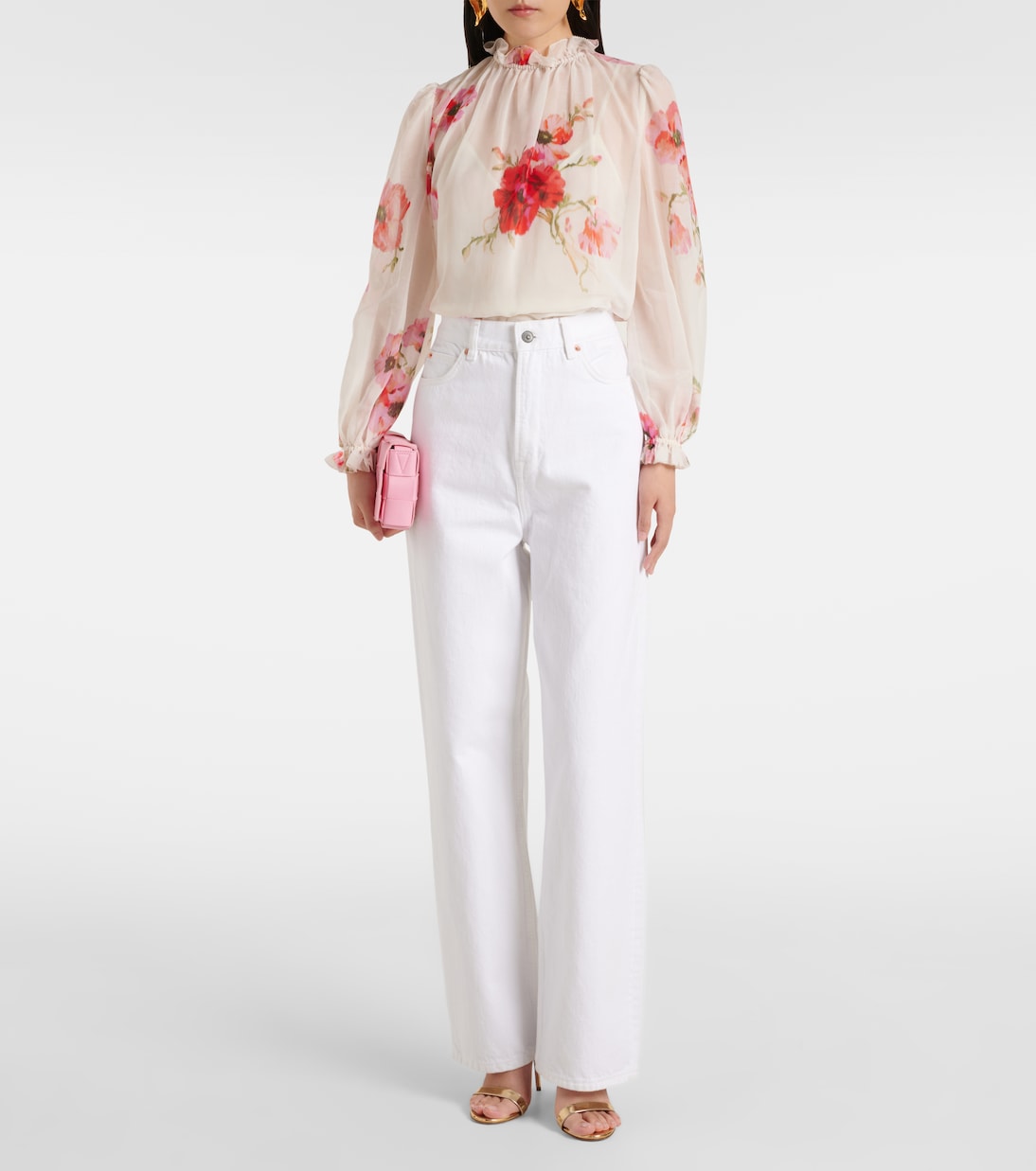 Top Lightburst in cotone e seta | Zimmermann