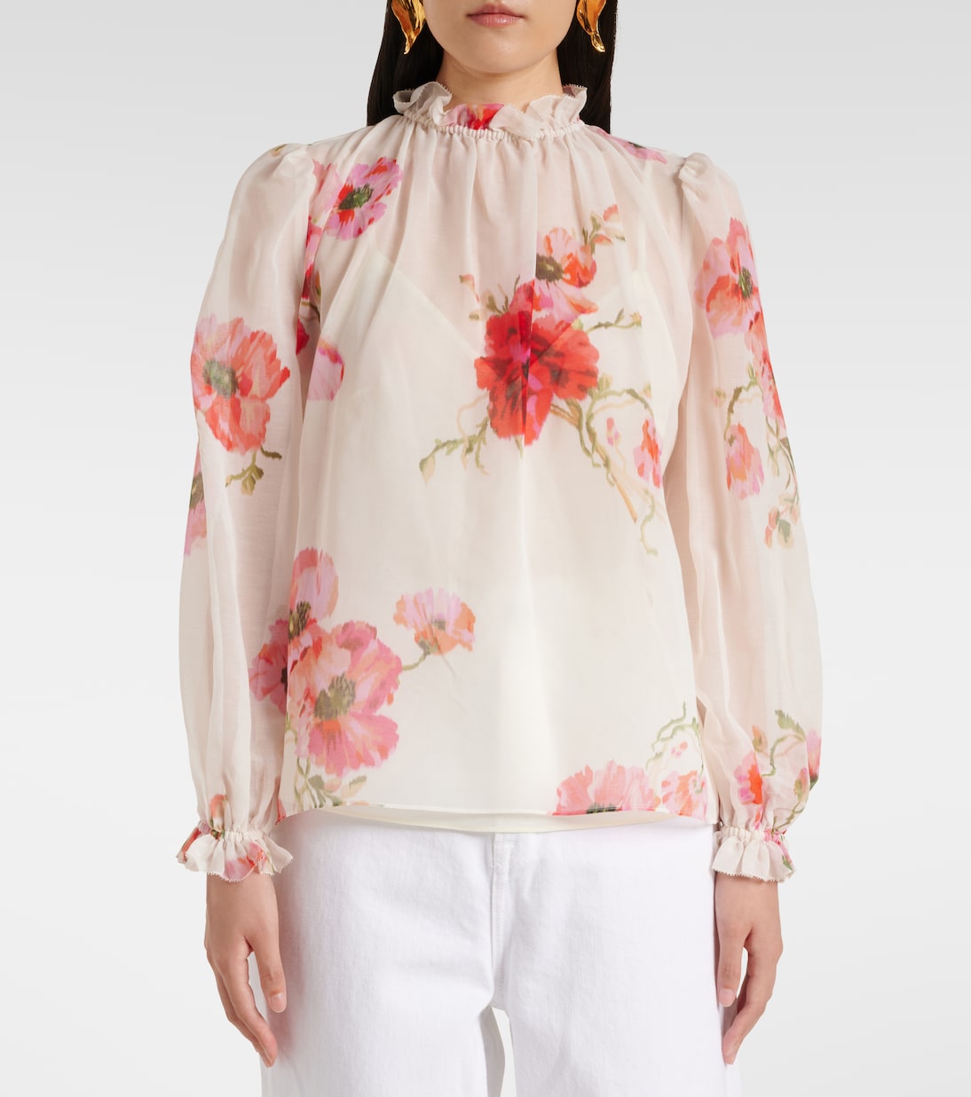 Top Lightburst in cotone e seta | Zimmermann