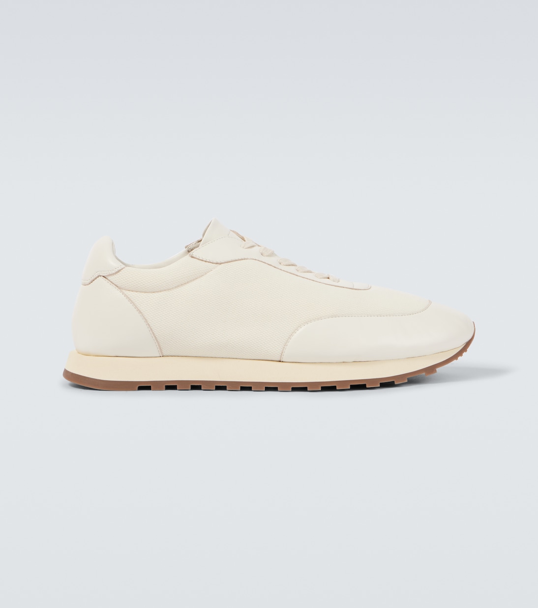Owen leather-trimmed sneakers | The Row