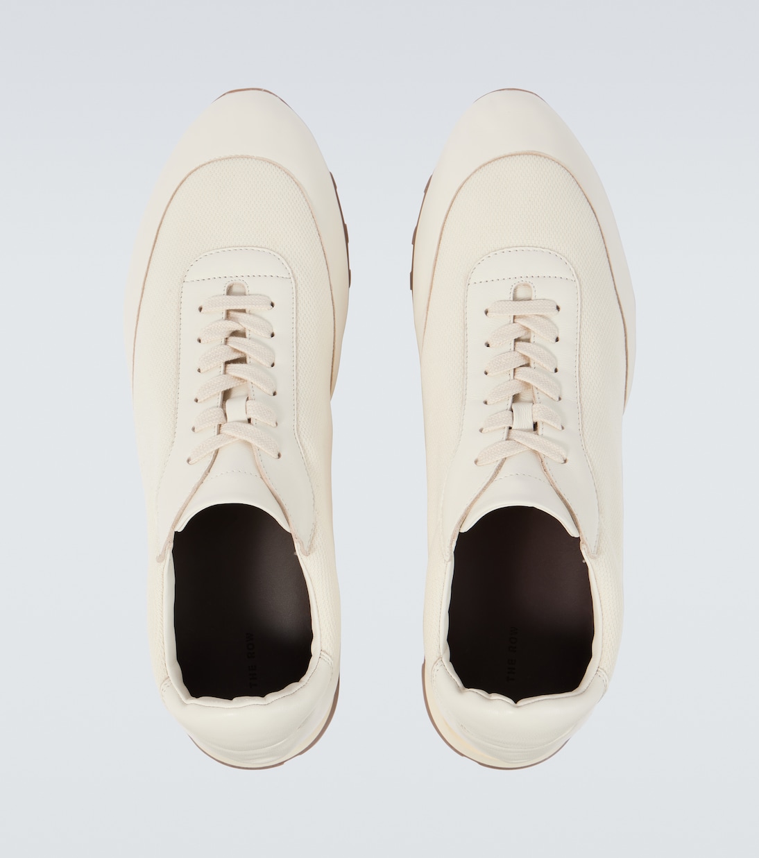 Owen leather-trimmed sneakers | The Row