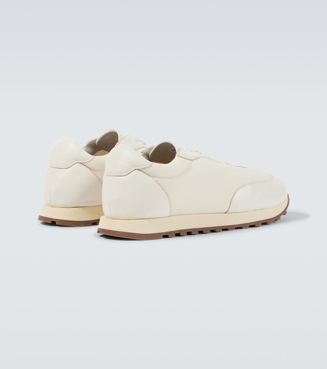 Owen leather-trimmed sneakers | The Row