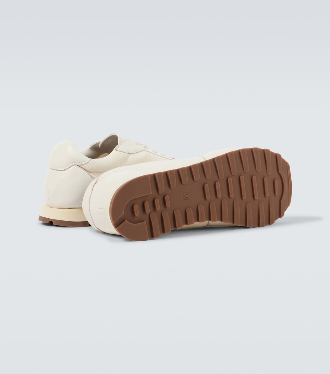 Owen leather-trimmed sneakers | The Row