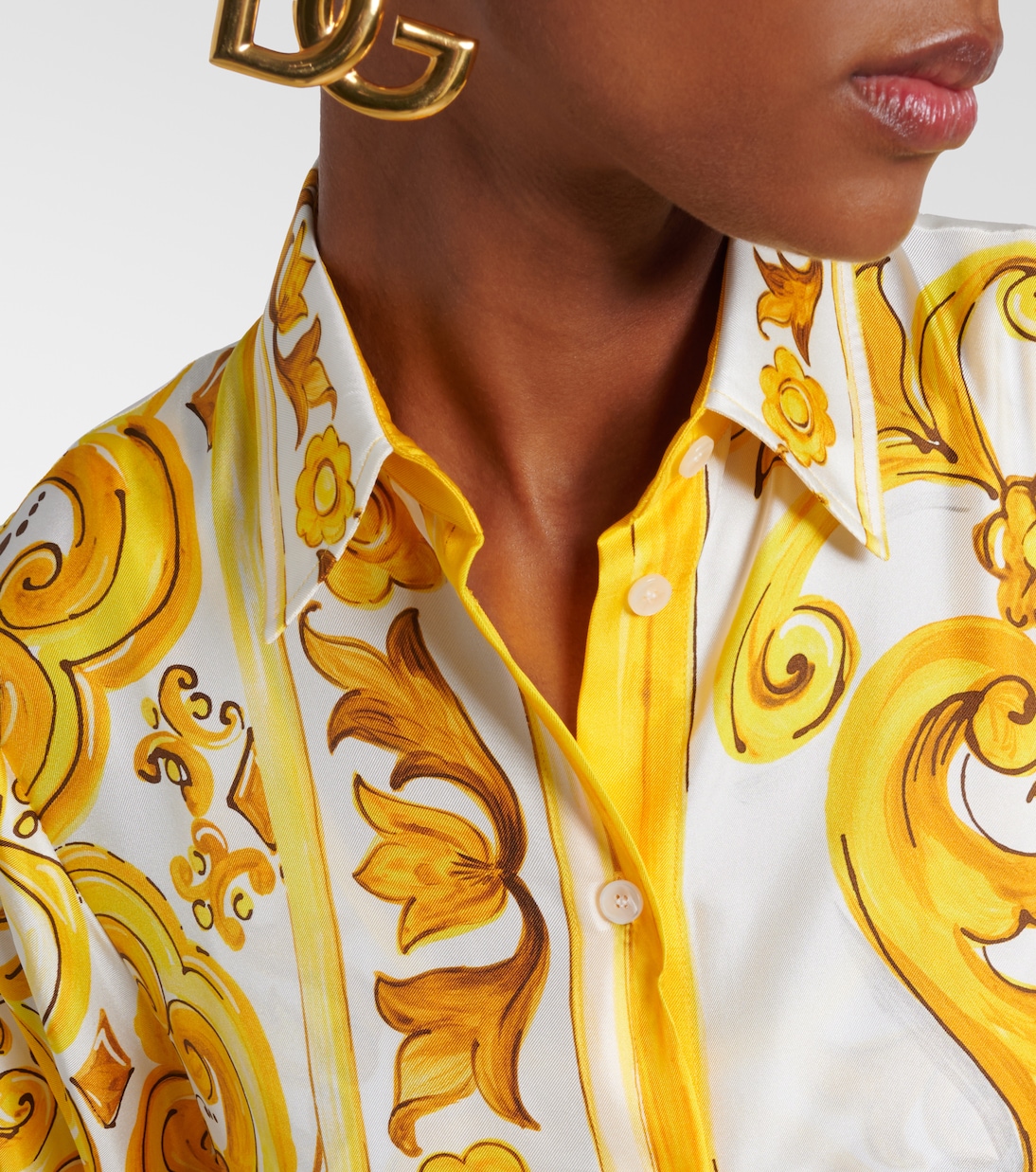 Cafetan Majolica en soie | Dolce&Gabbana