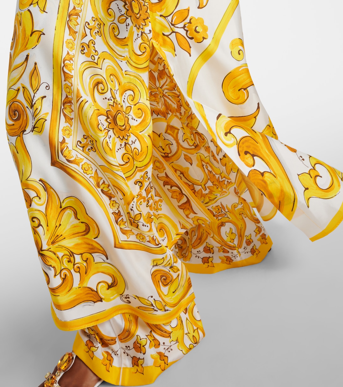 Cafetan Majolica en soie | Dolce&Gabbana