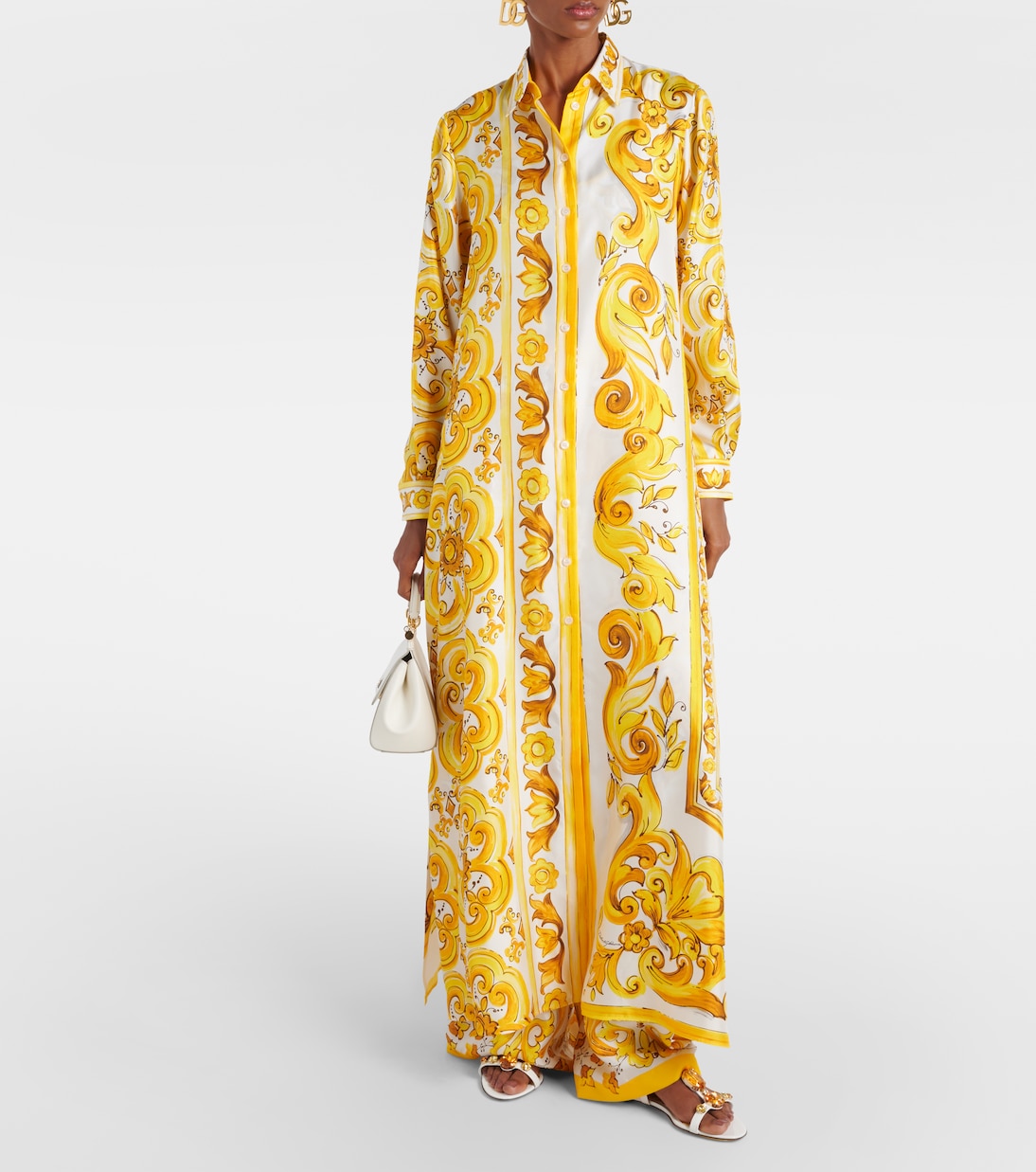 Cafetan Majolica en soie | Dolce&Gabbana
